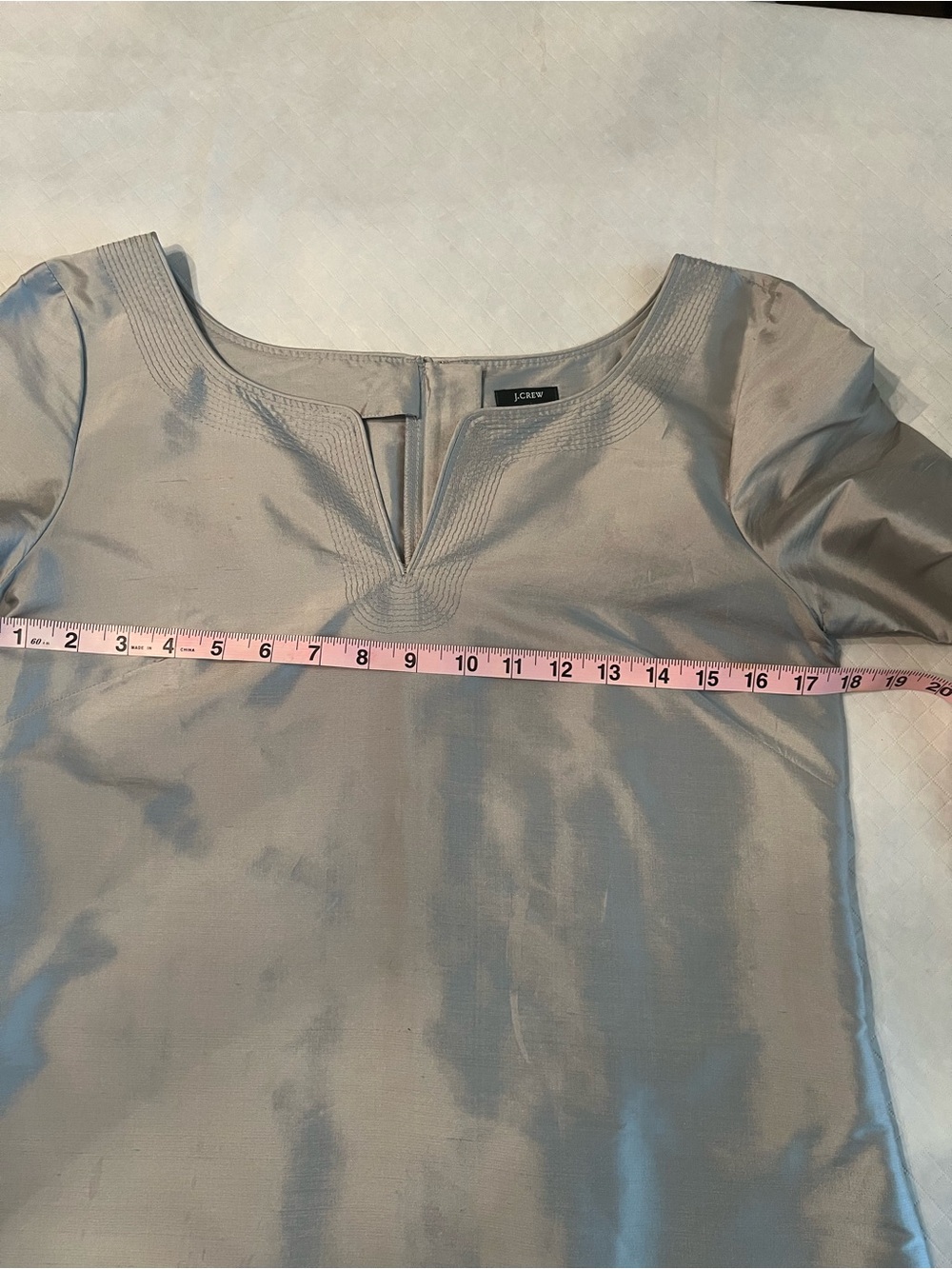 J. Crew Silver Shift Midi Dress - Picture 8 of 10